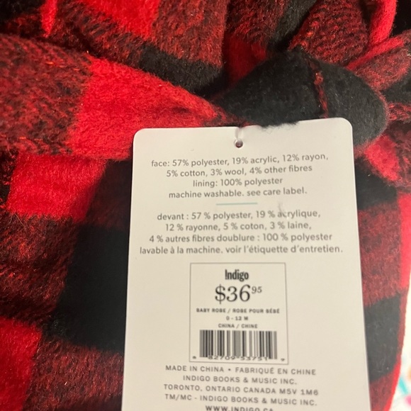 🆕 Indigo Baby Cabin Cozy Baby Bath Robe 0-12 Months - Picture 2 of 4